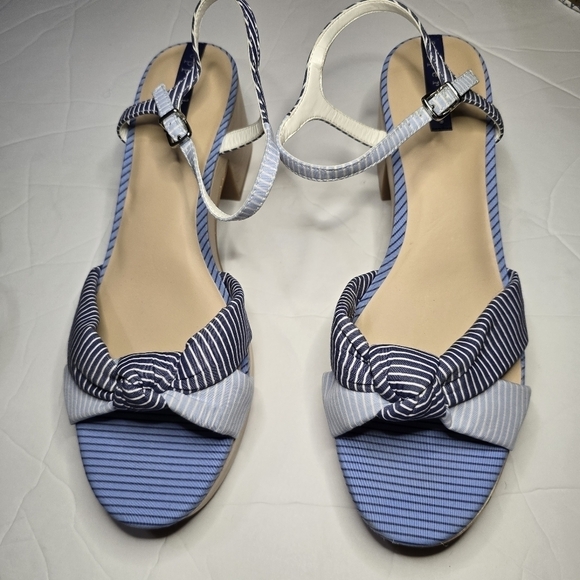 Copper Key Wooden  Block Heeled Strappy Sandals Size 11M - Picture 5 of 10